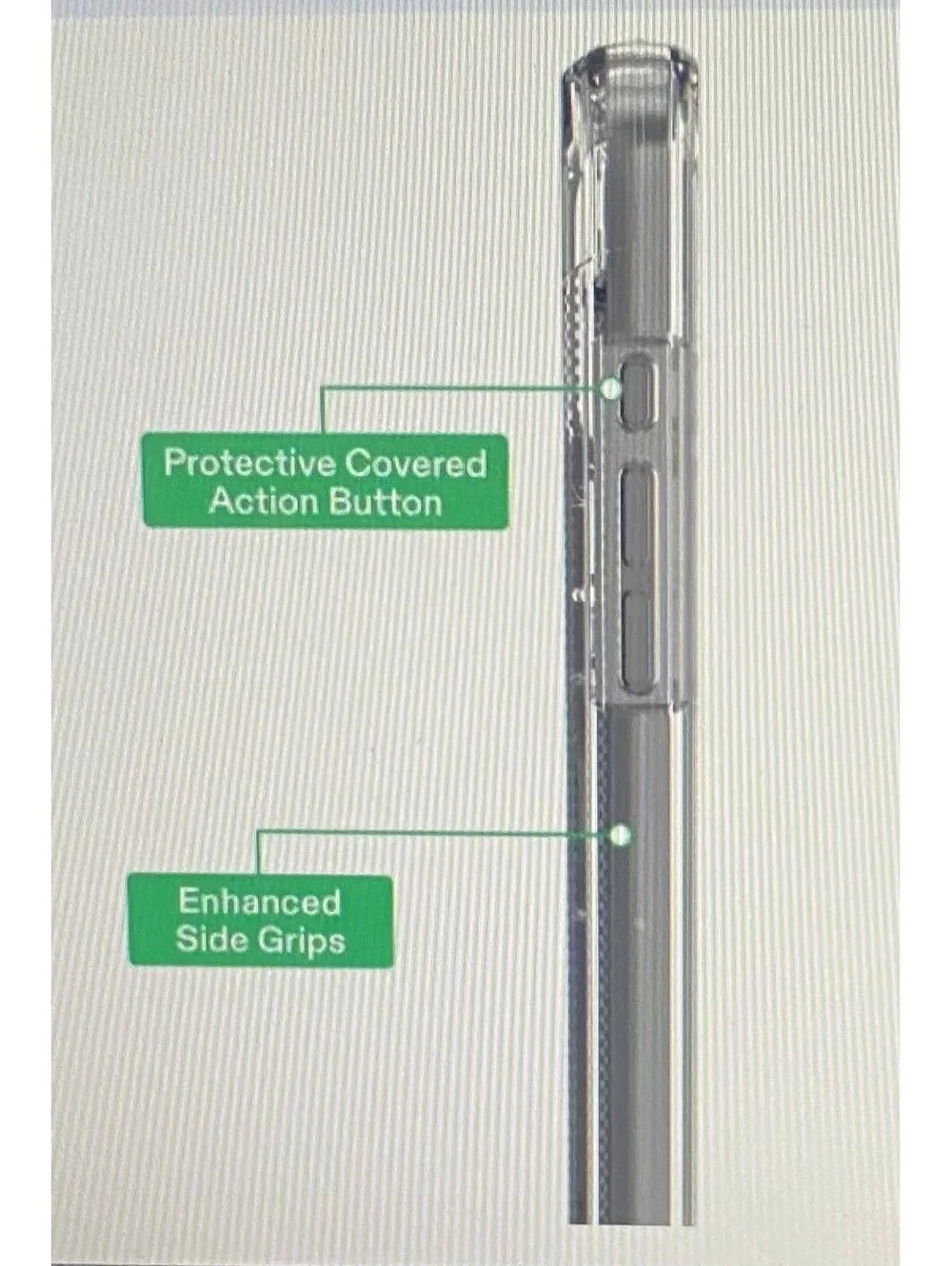 Onn Rugged Case for iPhone 16 Pro Max Clear